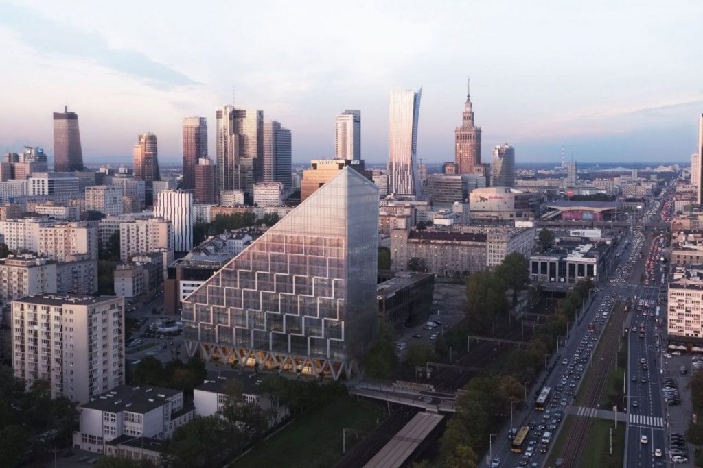 THE BUILDING WAS DESIGNED WITH THE EXISTING ARCHITECTURE OF THIS PART OF WARSAW IN MIND