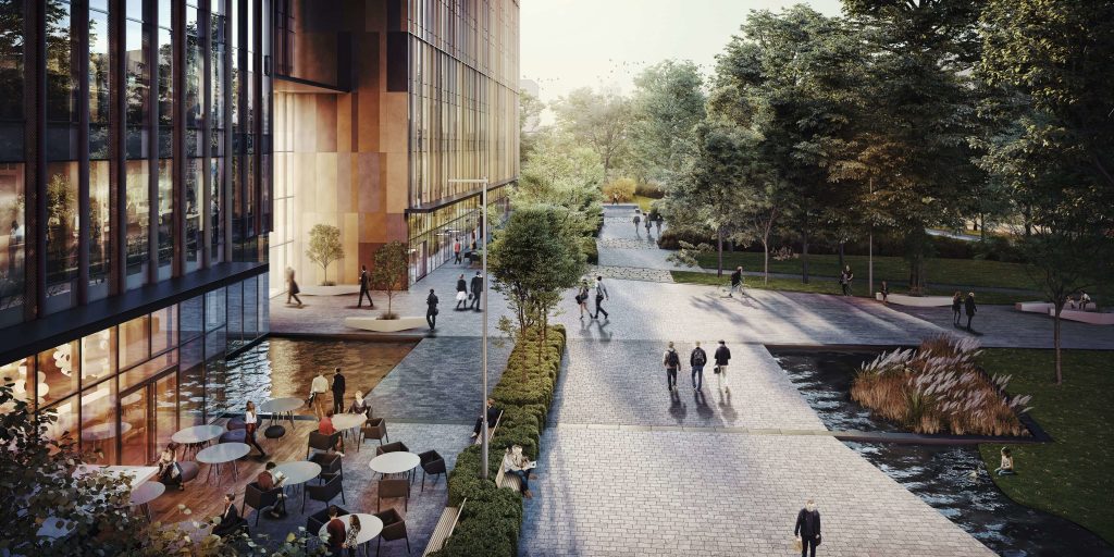 FOREST IS A CAMPUS STYLE PROJECT LOCATED IN POST-INDUSTRIAL PART OF WARSAW.