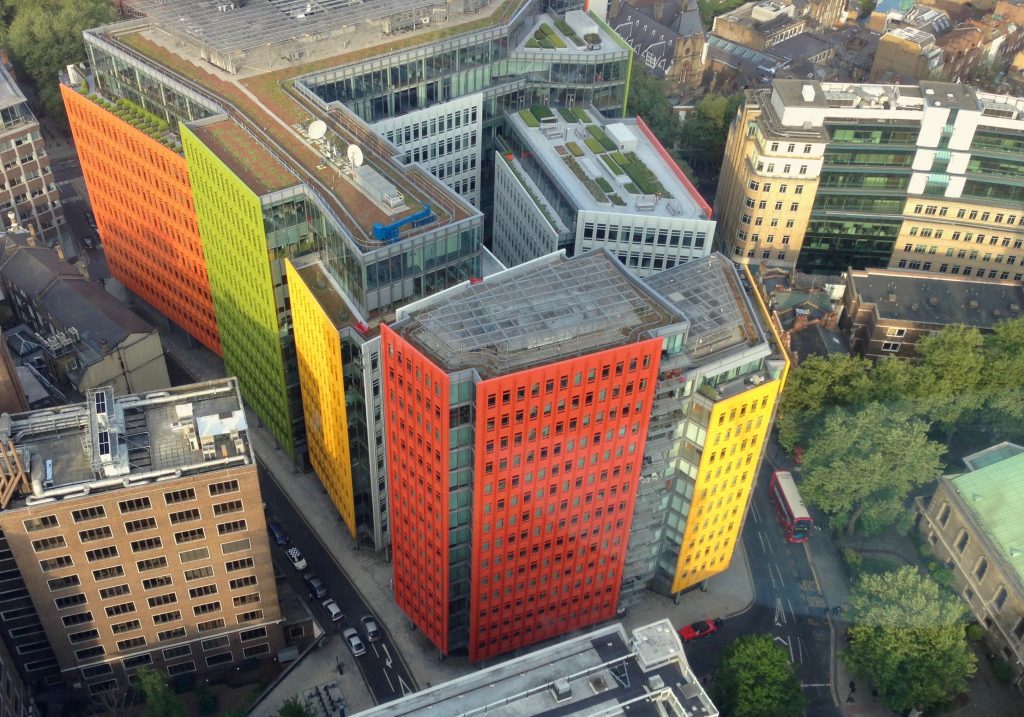 Google Headquarters at Central Saint Giles complex in London