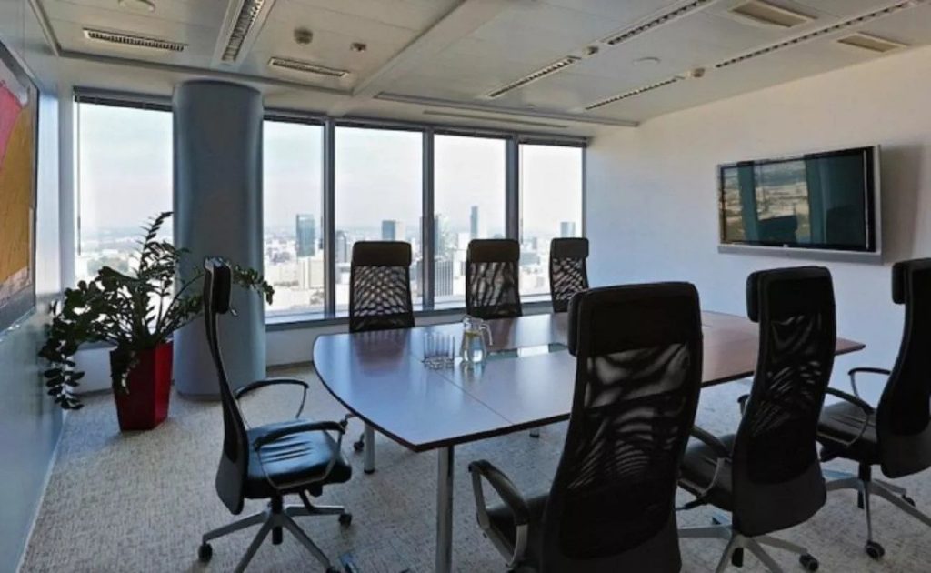 Interior of a conference room at DAGO Warsaw Trade Tower located at Chłodna 51, Wola, Warsaw