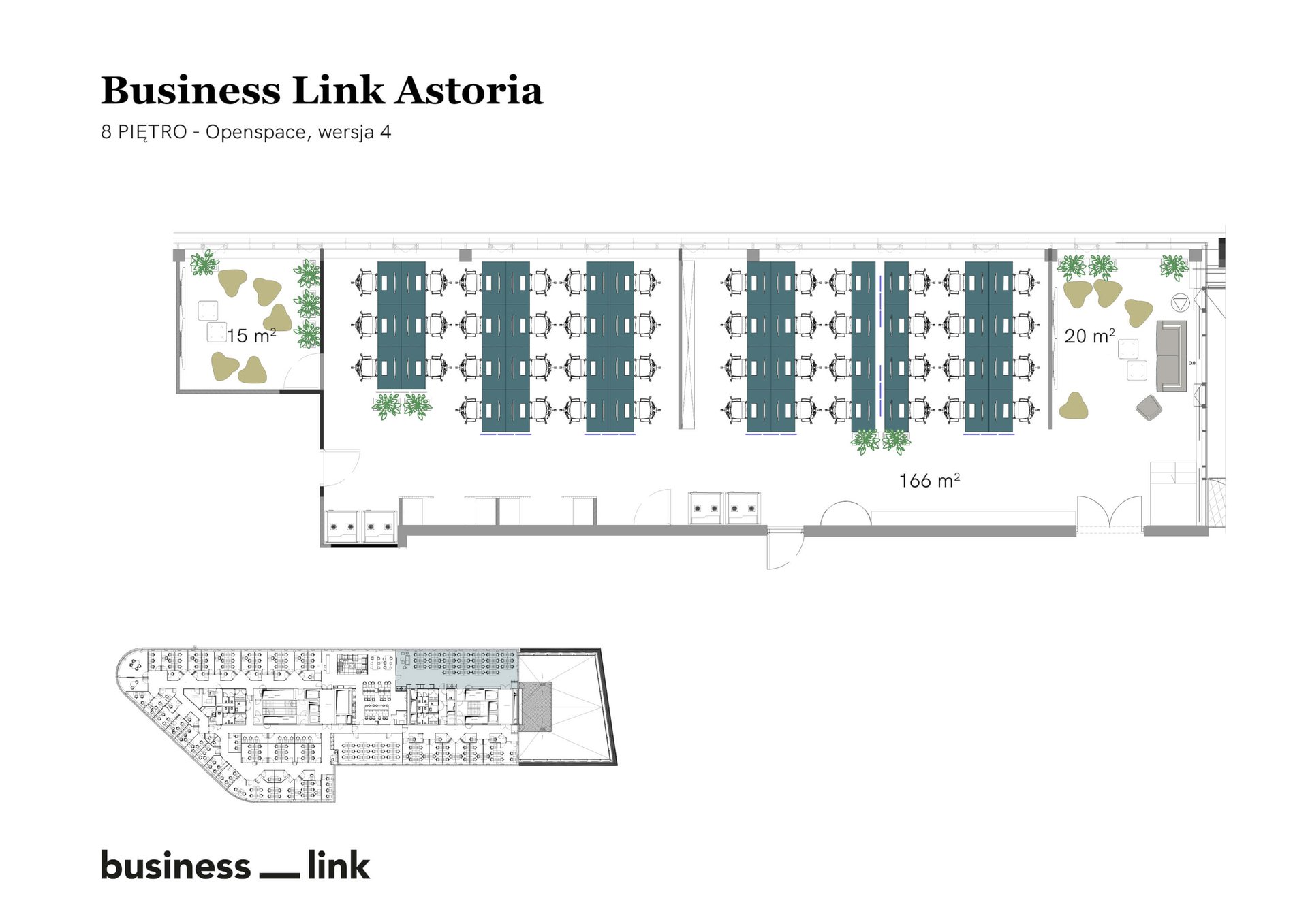 Office for 45 pers. in Business Link Astoria