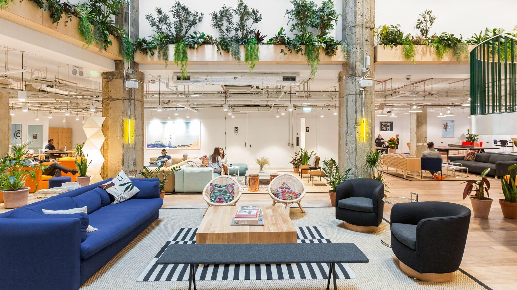 Interior of WeWork The Monument