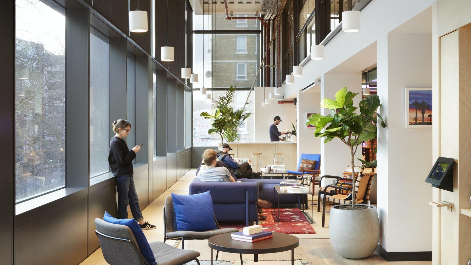 Interior of WeWork The Bower