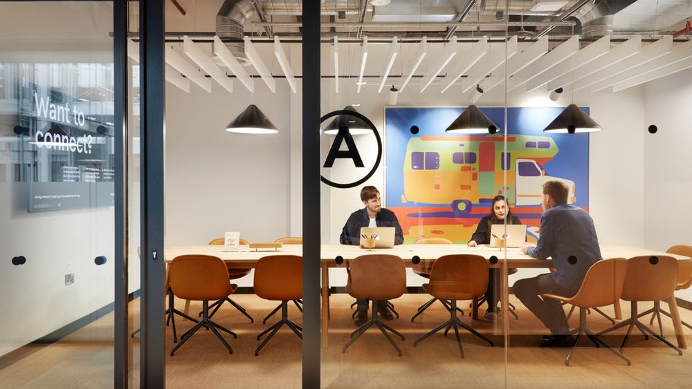 Interior of HQ by WeWork - Houndsditch