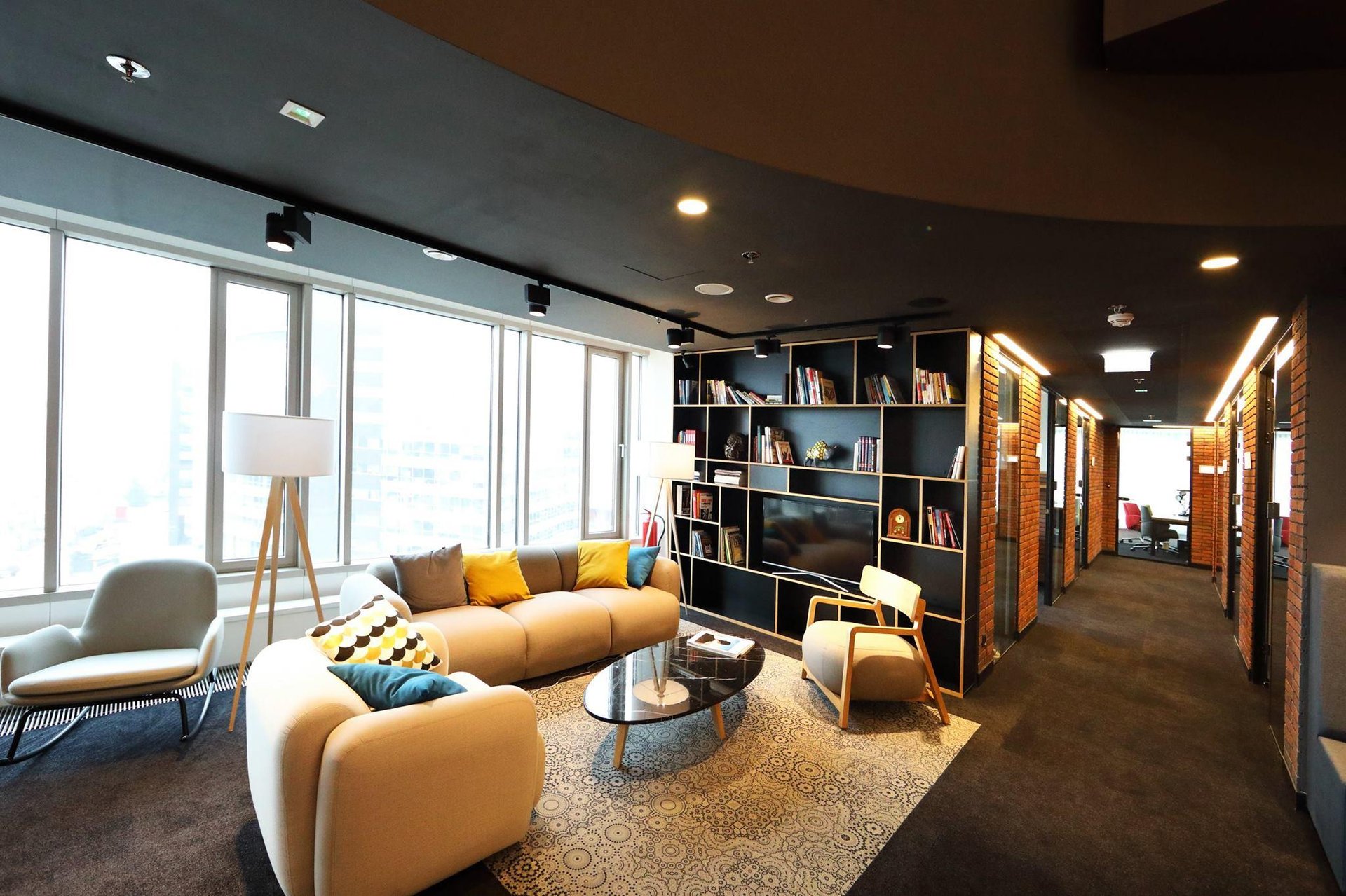 Interior of Zebra Black beIN Offices powered by BiznesHub